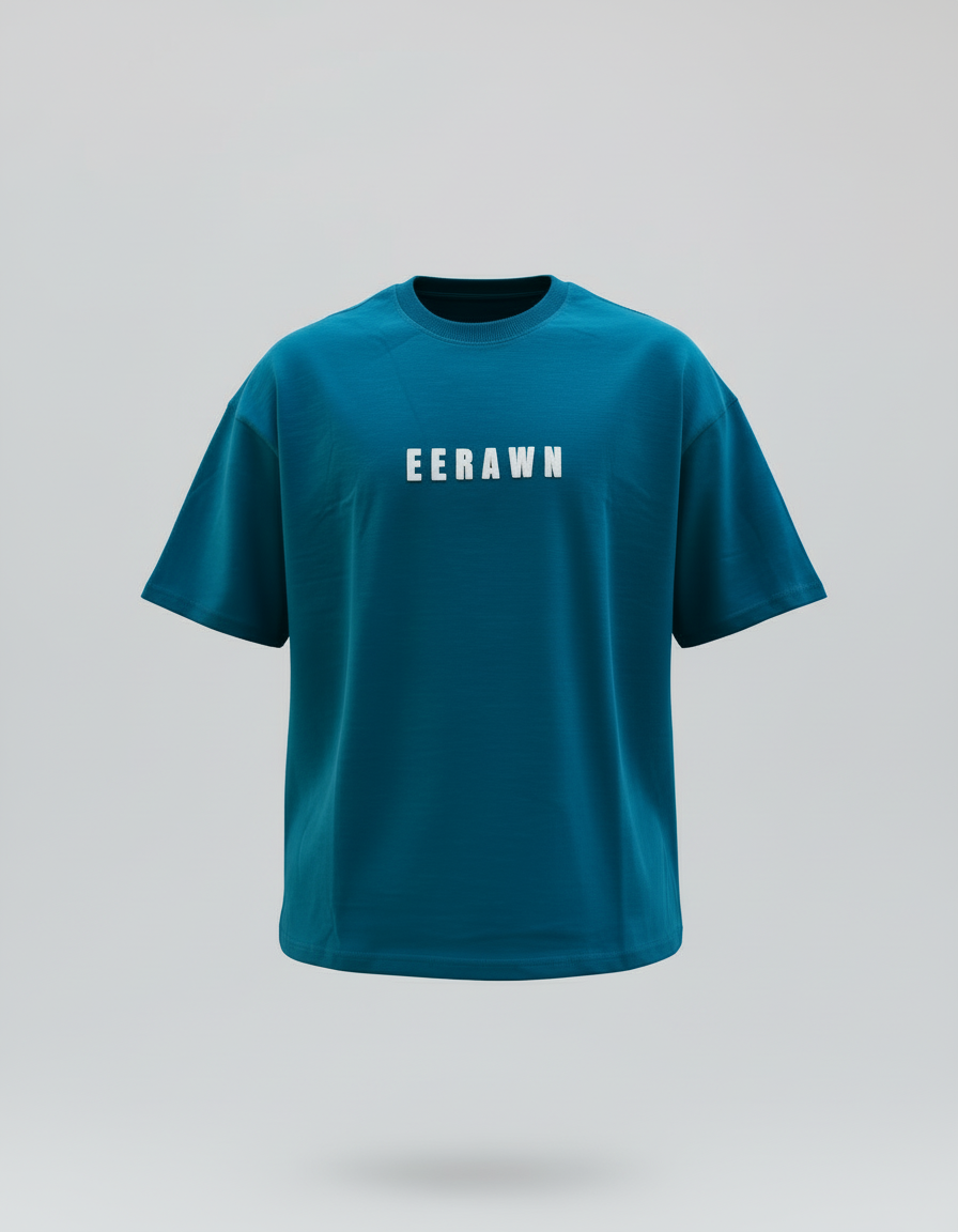 Crystal Teal Oversized Tee