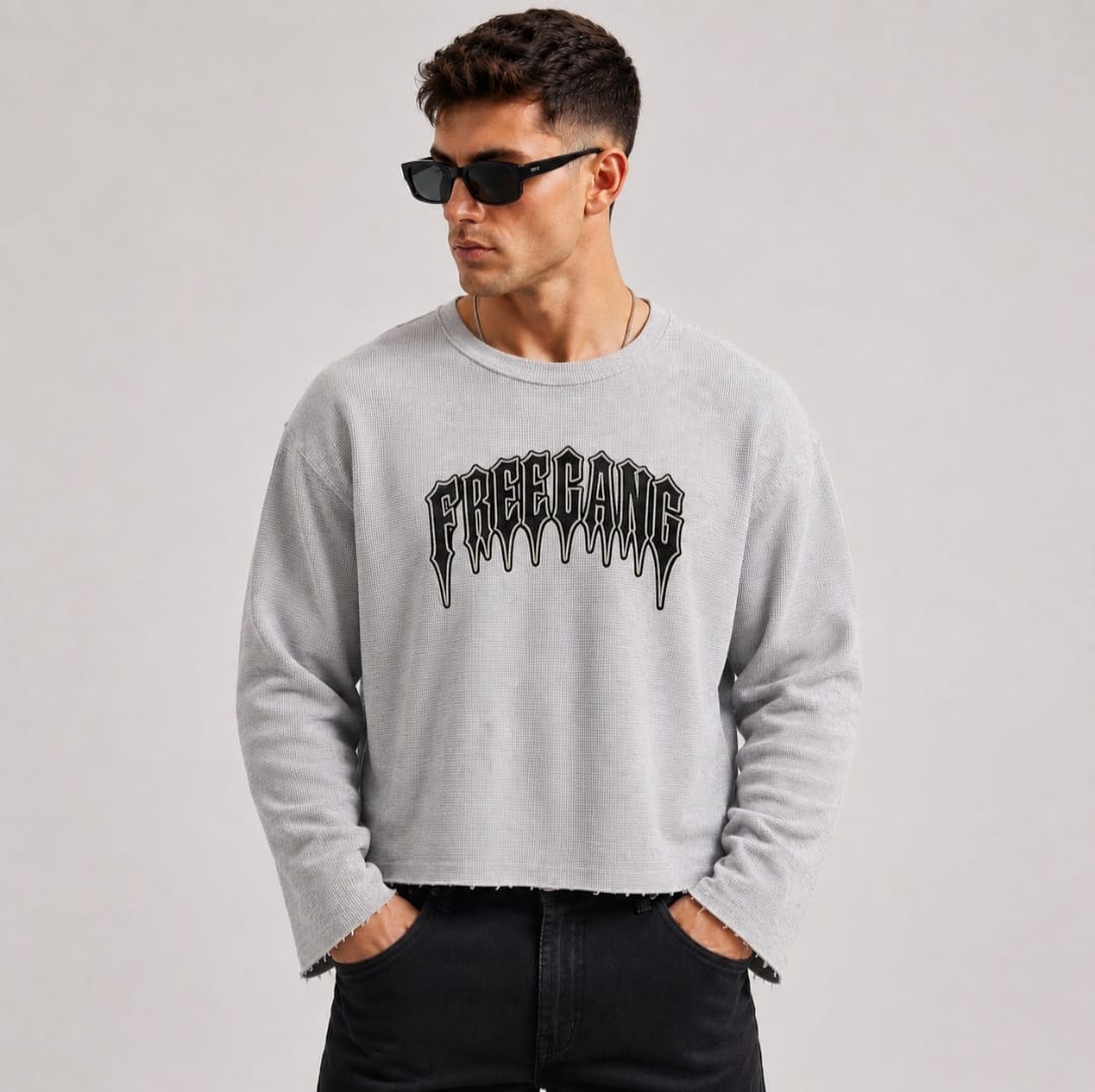 Waffle Tee(Gray)