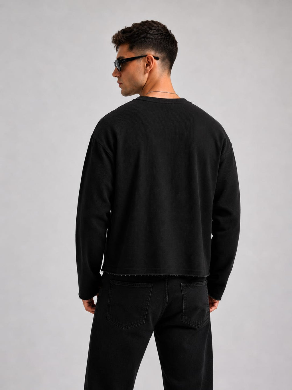 Waffle Tee(Black)