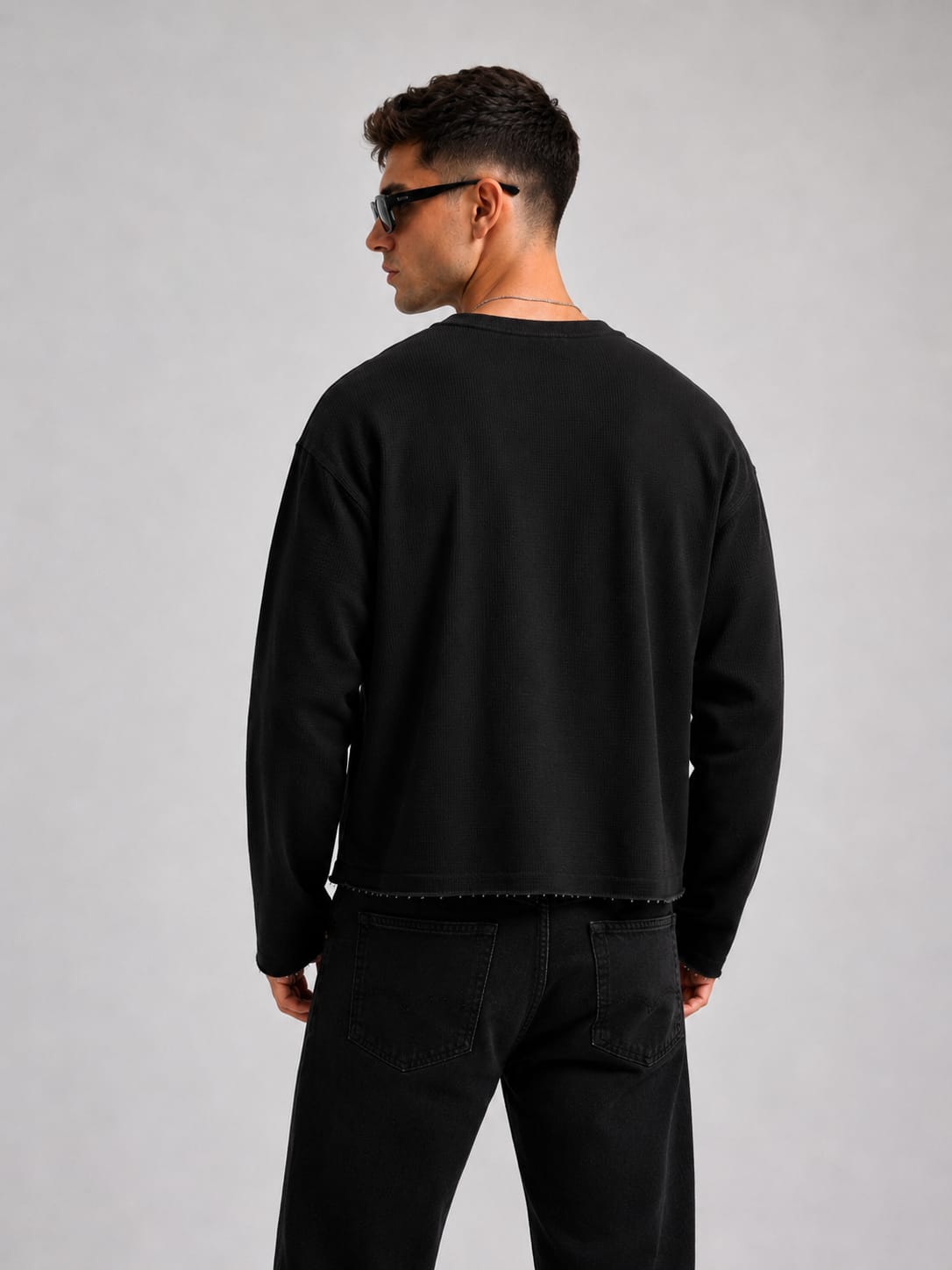 Waffle Tee(Black)