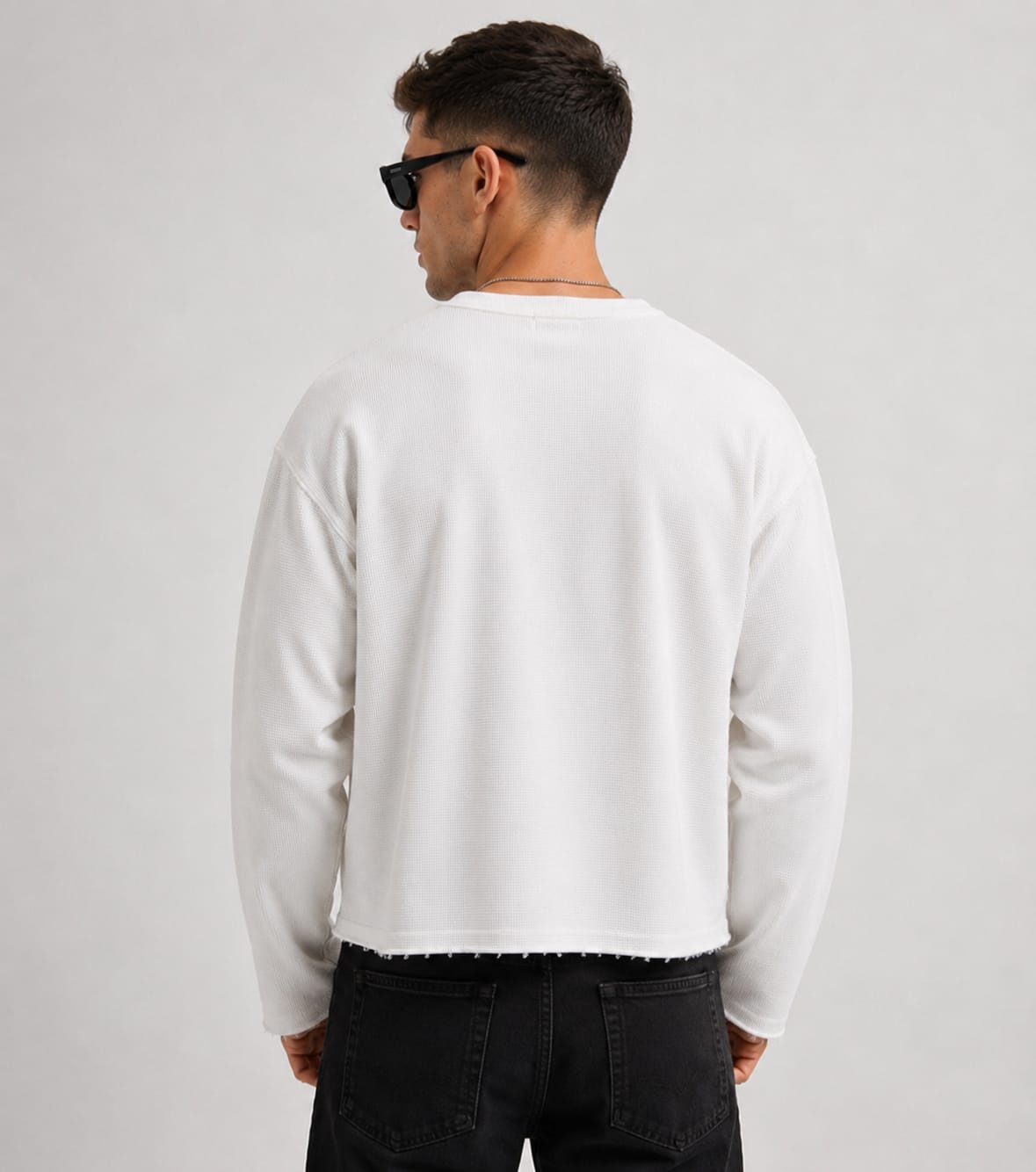 Waffle Tee(White)