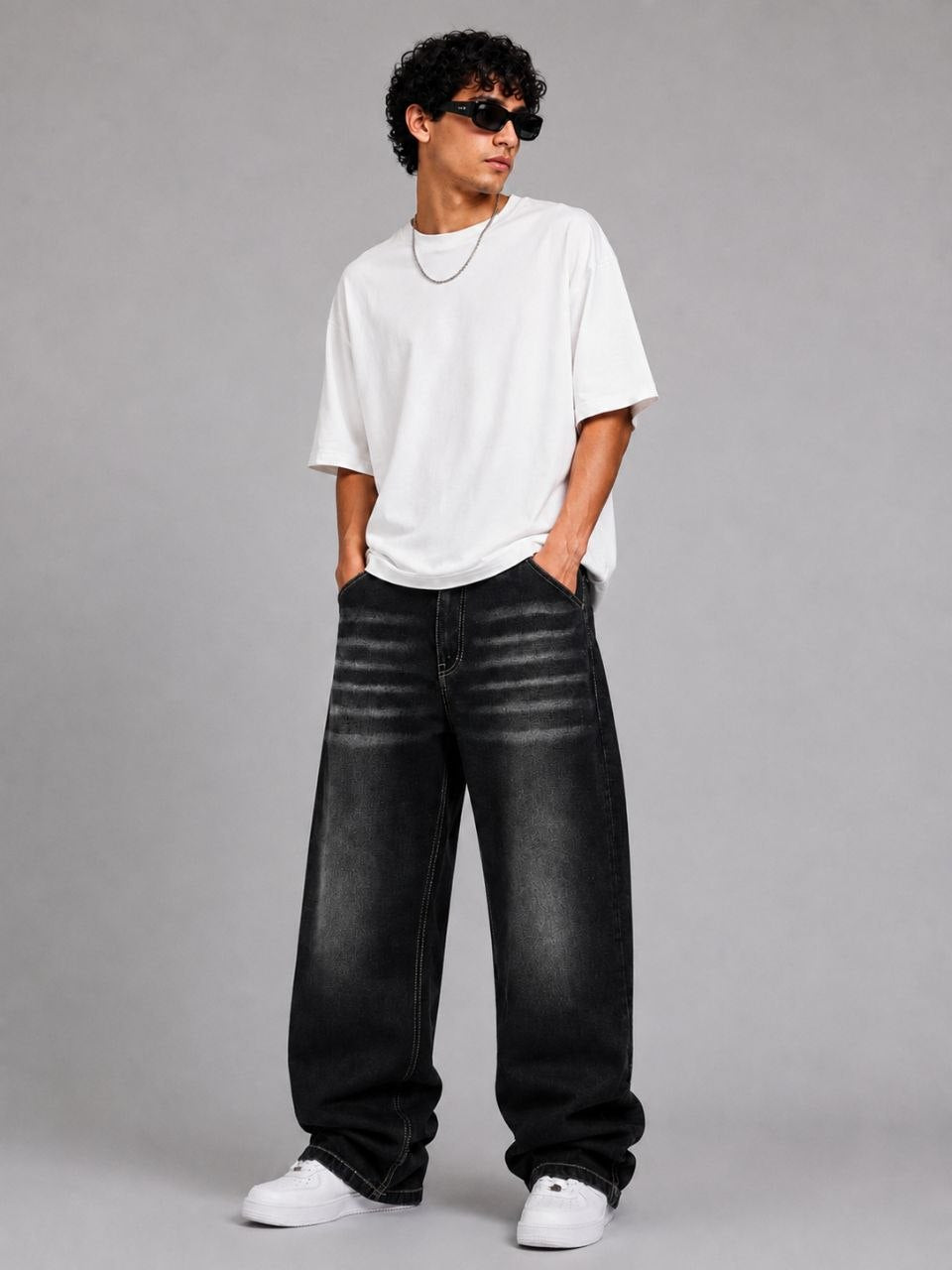Black Fade Loose Fit