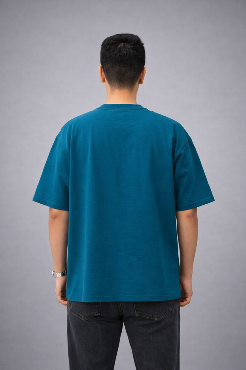 Crystal Teal Oversized Tee